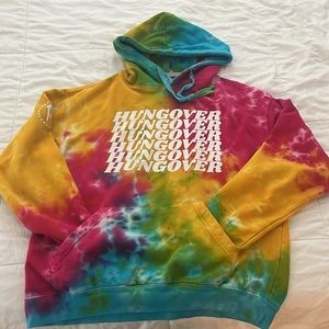 Barstool Sports Tie Dye Hungover Hoodie